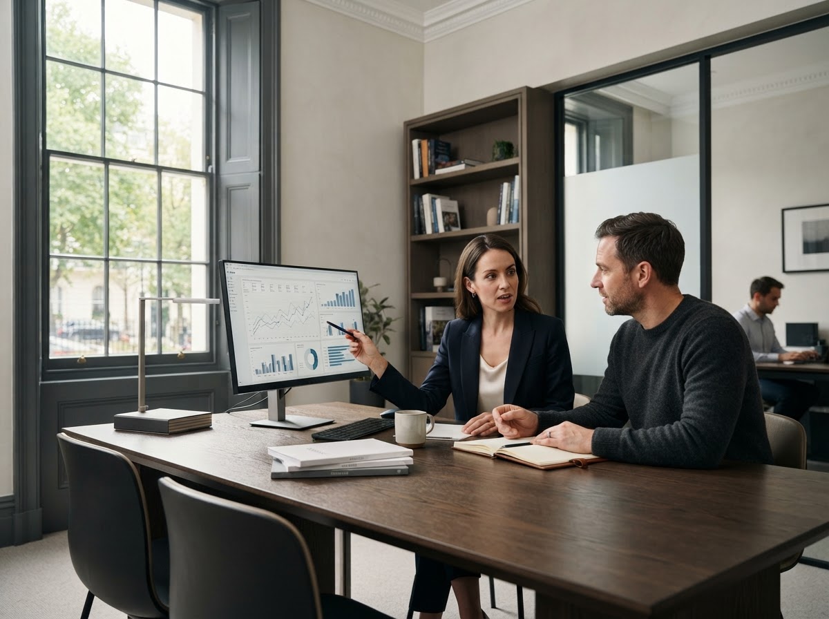 Rjarque analytics workspace used to review liquidity positions and risk parameters